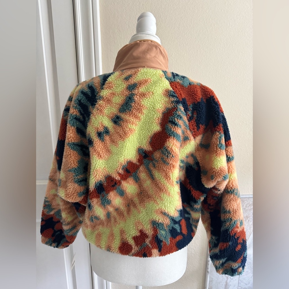 Free People Hit the Slopes Pullover Oasis Combo Aurora Jacket XS - Picture 3 of 10